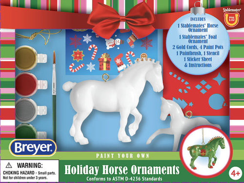 Breyer Horses 2024 Holiday Paint Your Own Ornament Craft Kit