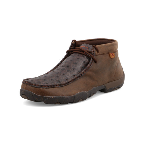 Chukka Driving Moc - Brown & Brown Ostrich