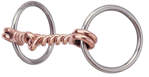 AHE Twisted Copper Wire Pony Snaffle Bit