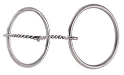 SS Ring Bit 5 in. Thin Twist Wire Snaffle