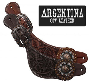 Ladies Barrel Racer Concho Spur Straps